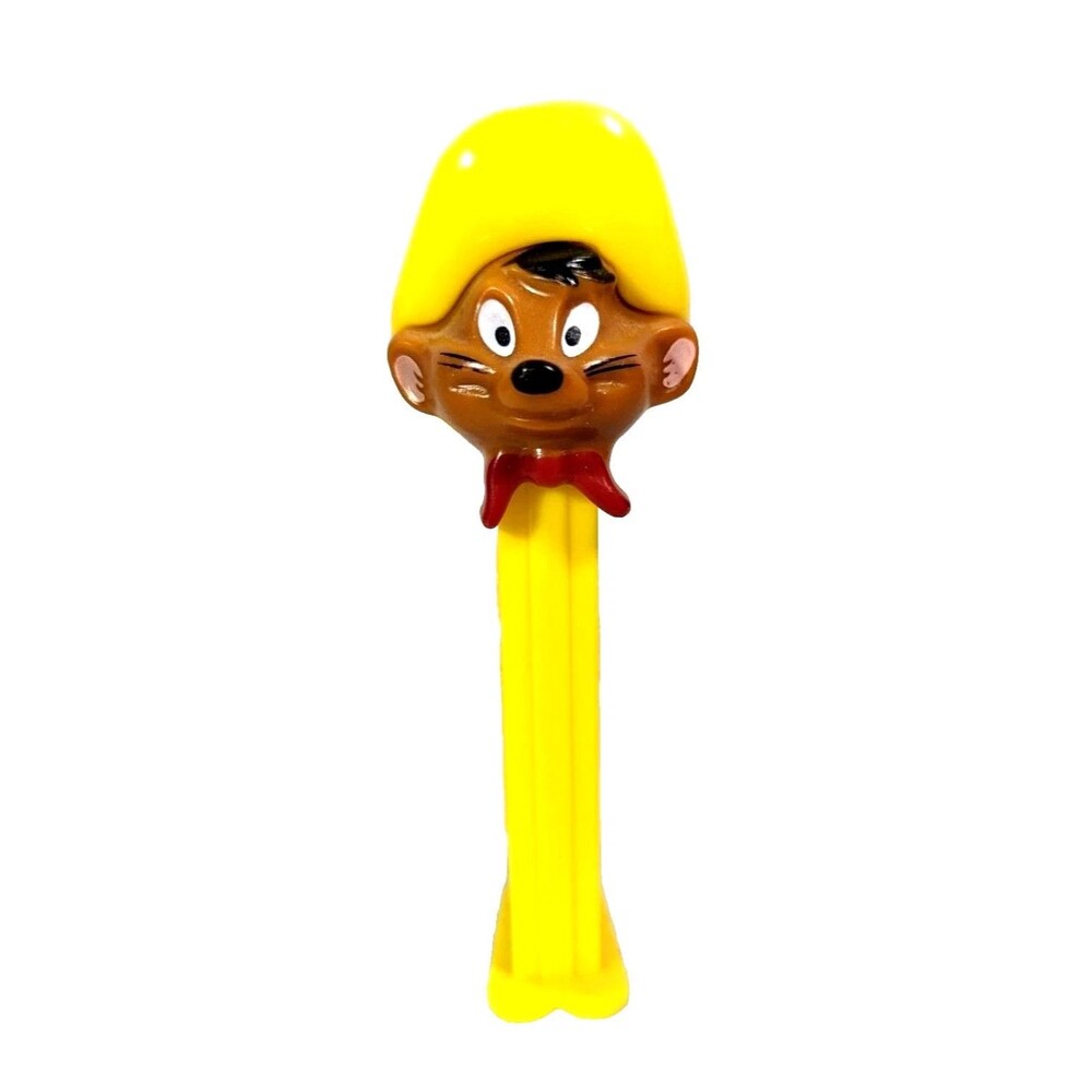 PEZ Speedy Gonzales Candy Dispenser Yellow Base Feet Hat Collectible Gift Empty